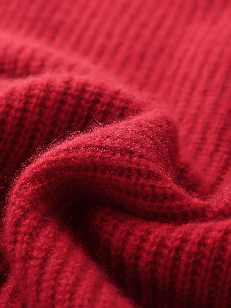 100% Cashmere Women's Button Neck Cable Knit Sweater - Image 13