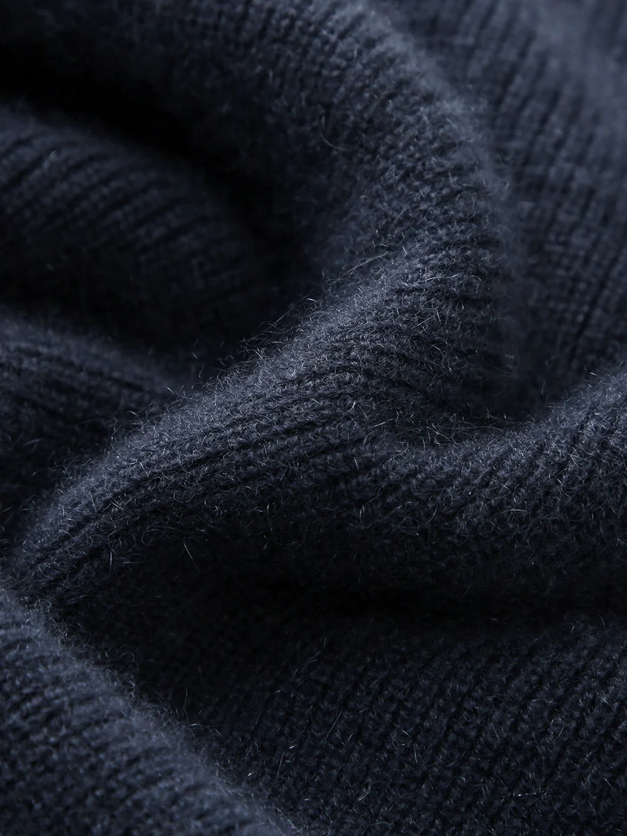 100% Cashmere Women's Contrast Trim Zip Sweater - Image 6