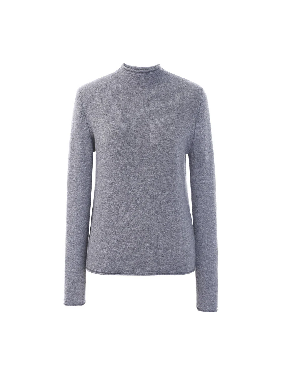 100% Cashmere Women's Round Neck Knit sweater - Image 29