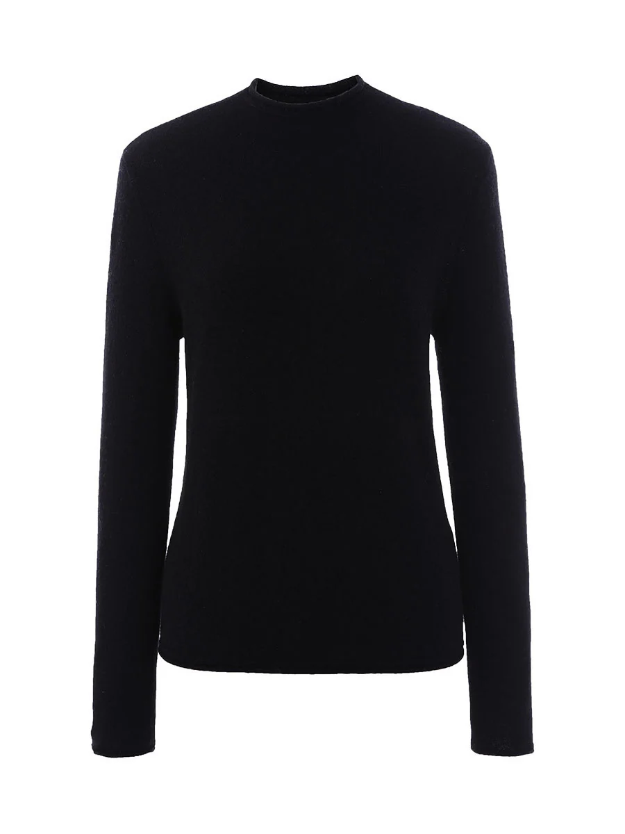 100% Cashmere Women's Round Neck Knit sweater - Image 32