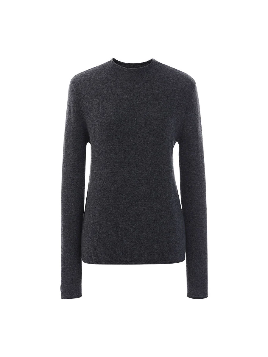 100% Cashmere Women's Round Neck Knit sweater - Image 35