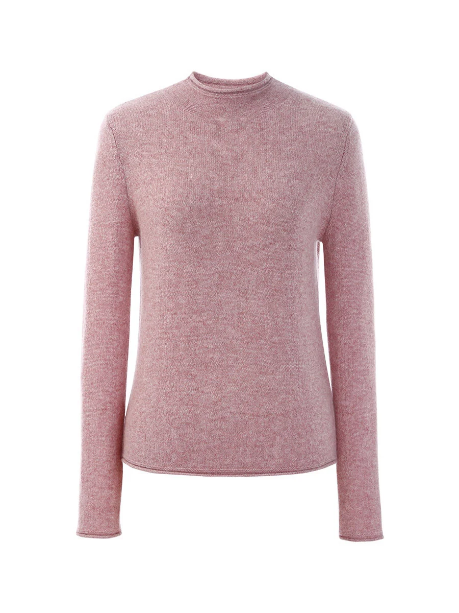 100% Cashmere Women's Round Neck Knit sweater - Image 41