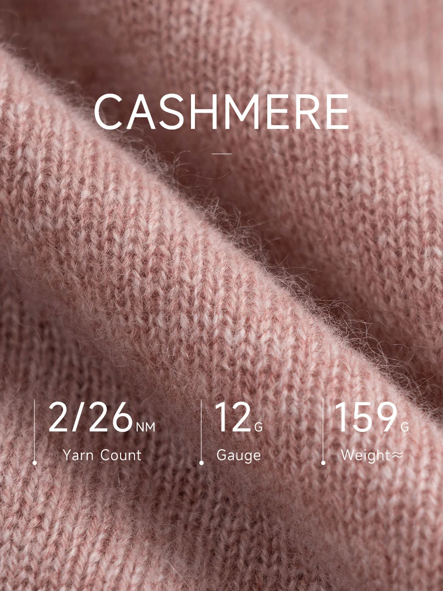 100% Cashmere Women's Round Neck Knit sweater - Image 45