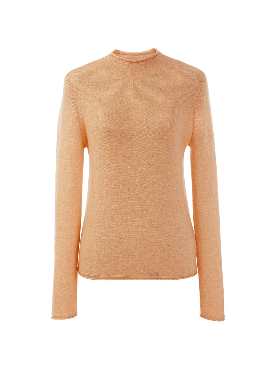 100% Cashmere Women's Round Neck Knit sweater - Image 79