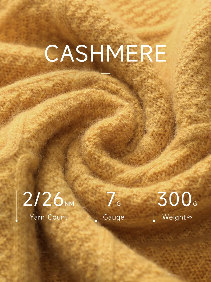 100% Cashmere Women's Sweater with Gold&Silver Threads - Image 10