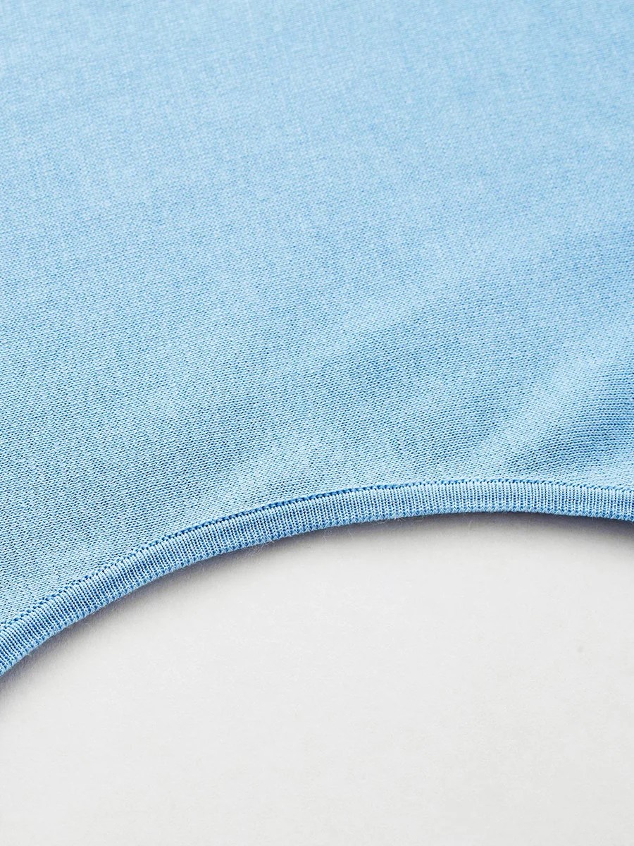 Women's Lace Trim Collar Knit Polo T-Shirt - Image 10